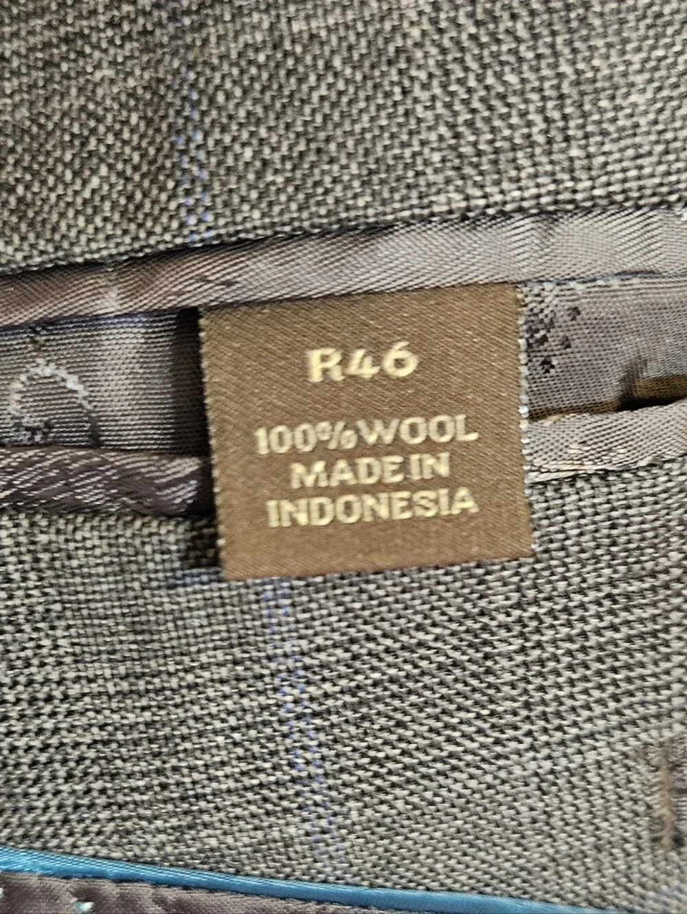 Tasso Elba Exclusive for Macy Blazer Coat Jacket Gray 100% Wool Size 46R Regular
